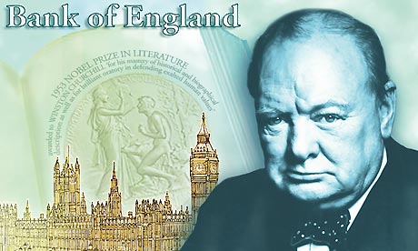 New £5 note replaces Elizabeth Fry with Sir Winston Churchill