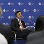 Huawei Chief Executive Ren Zhengfei takes part in a discussion meeting at the St. Petersburg International Economic Forum in St. Petersburg June 22, 2012. REUTERS/Sergei Karpukhin