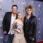 In this image provided by NBC Blake Shelton, Danielle Bradbery and Cher, right, pose after Bradbery won season-four of "The Voice" Tuesday June 18, 2013. Bradbery never had a big singing gig or a vocal lesson. It's also the third win for her coach Blake Shelton. (AP Photo/NBC, Trae Patton)
