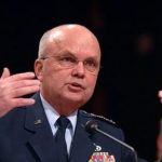 FILE - In this Feb. 5, 2008, photo, then CIA Director, Lt. Gen. Michael Hayden, testifies about world threats before a Senate Intelligence Committee on Capitol Hill in Washington. For years, top officials of the Bush and Obama administrations dismissed fears about secret government data-mining by reassuring Congress that there were no secret nets trawling for Americans' phone and Internet records, no hidden vacuuming of personal information. "We do not vacuum up the contents of communications under the president's program and then use some sort of magic after the intercept to determine which of those we want to listen to, deal with or report on," Hayden told a Senate Judiciary Committee hearing in July 2006. (AP Photo/Kevin Wolf, File)