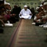 In this Tuesday, June 4, 2013 photo, Egyptian Sufi Muslims perform Hadra as they celebrate Moulid inside the Sayyeda Zeinab shrine in Cairo, Egypt. The hadra is an Islamic act where attendees perform dhikr, a ritual of supplication that often includes recitation of Gods 99 names in Islam. Depending on the particular Sufi order, it can contain elements such as singing, dancing and music. Egypts roughly 15 million Sufi Muslims say their places of worship are under threat by rising radicalism. They say that since the countrys 2011 uprising that toppled longtime autocrat Hosni Mubarak, shrines held sacred to them have been attacked by hardliners who deem them heretical and idolatrous. (AP Photo/Hassan Ammar)