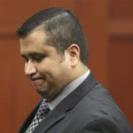 George Zimmerman leaves the courtroom during a recess in his trial in Seminole circuit court in Sanford, Fla. Wednesday, July 10, 2013. Zimmerman has been charged with second-degree murder for the 2012 shooting death of Trayvon Martin. (AP Photo/Orlando Sentinel, Gary W. Green, Pool)