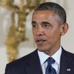 President Barack Obama speaks during a ceremony to present the 5,000th Daily Point of Light Award to Floyd Hammer and Kathy Hamilton, from Union, Iowa, in the East Room of the White House in Washington, Monday, July 15, 2013. White House spokesman Jay Carney says it would be inappropriate for President Obama to express an opinion on how the Justice Department deals with Zimmerman after the neighborhood watch volunteer's acquittal in the shooting of the unarmed 17-year-old last year. (AP Photo/Carolyn Kaster)