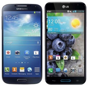 LG Optimus G Pro and Samsung Galaxy S4