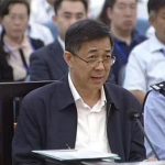 Still image taken from video of ousted senior Chinese politician Bo speaking during his trial in Jinan