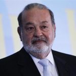 Mexican billionaire Carlos Slim looks on before he gives a speech at Mexico's school of engineers during an event to mark the 50th anniversary of his engineering degree, in Mexico City