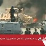 Still image taken from video shows a bulldozer demolishes a barricade at a protest camp set up by supporters of deposed Egyptian President Mohamed Mursi in Cairo