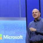 Microsoft CEO Ballmer speaks during his keynote address at the Microsoft "Build" conference in San Francisco
