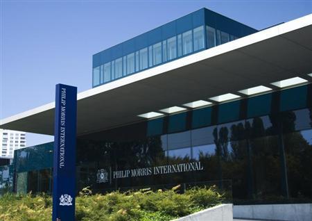 Philip Morris International Operation Center is pictured in Lausanne