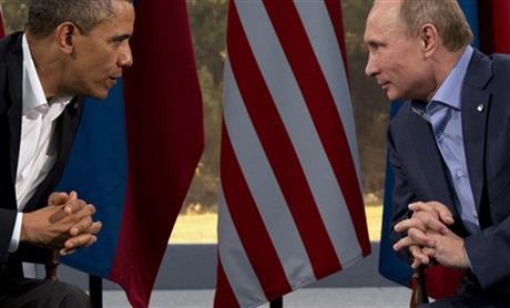 President Barack Obama meeting with Russian President Vladimir Putin