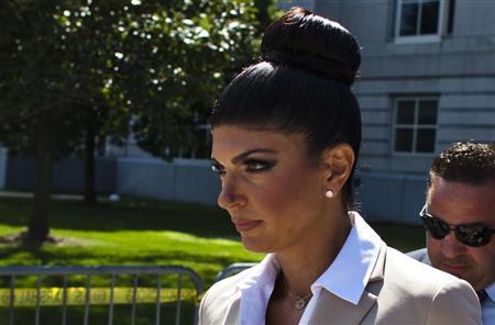Teresa Giudice and her husband Giuseppe "Joe" Giudice leave the federal court in Newark, New Jersey