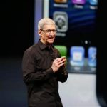 File photo of Apple Inc. CEO Tim Cook taking the stage after the introduction of the iPhone 5 during Apple Inc.'s iPhone media event in San Francisco