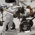 engineers working on the Mars rover Curiosity