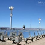 eSolar's first commercial solar power plant in the desert city of Lancaster, California is seen on its opening day