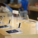 iPhone 5 models are pictured on display at an Apple Store in Pasadena, California