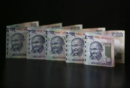 Indian Rupee notes are seen in this picture illustration taken in Mumbai
