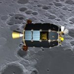 An artist's concept of NASA's Lunar Atmosphere and Dust Environment Explorer (LADEE)