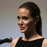Angelina Jolie gives a speech on Preventing Sexual Violence in Conflict Initiative in Tokyo