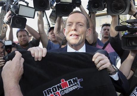 Australia's opposition leader Tony Abbott