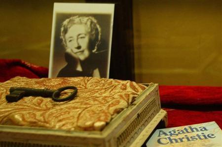British writer Agatha Christie's belongings are displayed in a special exhibition in Istanbul