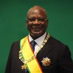 Mali's President-elect Keita poses for a picture after being sworn-in as president in Bamako