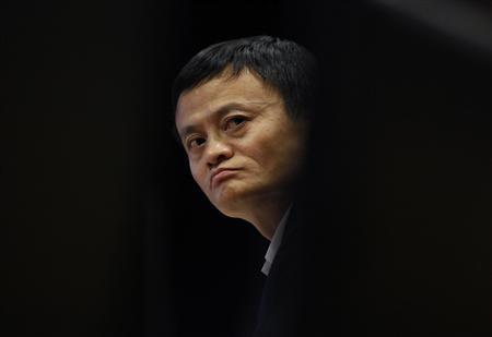 File of Jack Ma, chairman of China's largest e-commerce firm Alibaba Group attending a corporate event at the company's headquarters on the outskirts of Hangzhou, Zhejiang province
