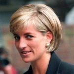 Princess Diana arrives at the Royal Geographical Society in London