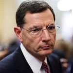 Senator John Barrasso speaks to the media after the Republican policy luncheon on Capitol Hill in Washington