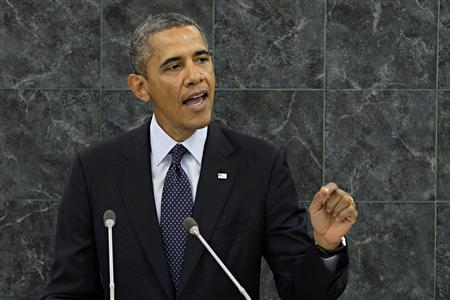 United States President Barack Obama addresses the 68th United Nations General Assembly in New York