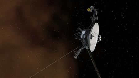 Undated artist's concept depicting NASA's Voyager 1 spacecraft entering interstellar space