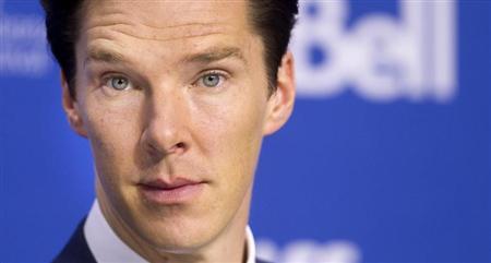 Benedict Cumberbatch attends a news conference for "The Fifth Estate" at the Toronto International Film Festival