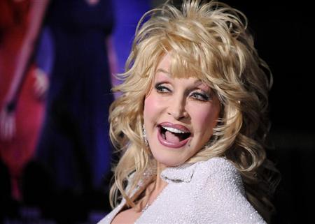 Actress and singer Dolly Parton arrives at the Hollywood premiere of "Joyful Noise" in Los Angeles, California