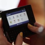 Facebook on a smartphone