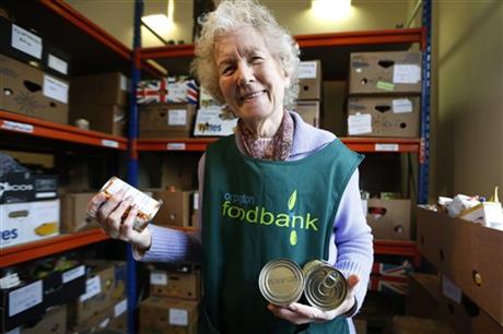 Food bank volunteer Diana Grant