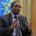 Ethiopian Prime Minister Hailemariam Desalegn speaks during an interview with Reuters inside his office in the capital Addis Ababa