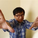 Hong Kong actor Jackie Chan poses during a promotional event for his film "Chinese Zodiac" in Beverly Hills