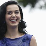 Perry smiles at the premiere of "The Smurfs 2" at the Regency Village theatre in Los Angeles