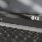 An LG Electronics' logo is pictured on a laptop computer displayed at a shop in central Seoul