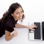 Woman With Laptop