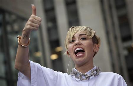 Miley Cyrus performs on NBC's 'Today' show in New York