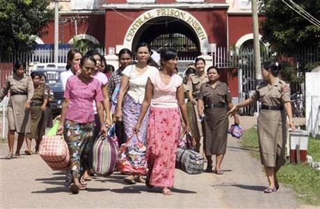 Myanmar women prisoners