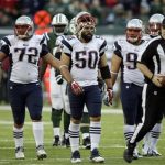 New England Patriots' Joe Vellano (72), Rob Ninkovich (50) and Chris Jones (94)