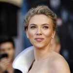 Johansson poses at the premiere of the movie "Iron Man 2" at El Capitan theatre in Hollywood
