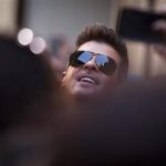 Singer Thicke performs on NBC's "Today" show in midtown New York