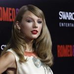 Swift poses at the premiere of "Romeo and Juliet" in Los Angeles