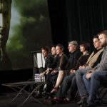 Cast members and producers of "The Walking Dead" take part in a panel discussion at AMC's TCA Winter Press Tour in Pasadena