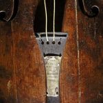 File photograph shows the violin that belonged to Titanic bandmaster Wallace Hartley on display at the Titanic Centre in Belfast