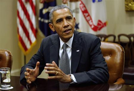 U.S. President Obama holds a meeting with small business owners at the White House in Washington