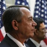 U.S. Speaker of the House Boehner and Rep Cantor attend a news conference in Washington