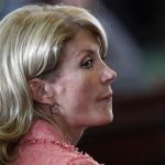 Democratic Senator Wendy Davis listens as the state Senate meets to consider legislation restricting abortion rights in Austin, Texas